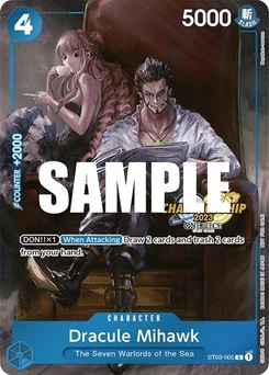 One Piece-Karte Dracule Mihawk (CS 2023 Celebration Pack) ST03-005