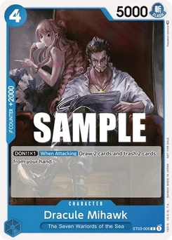 One Piece-Karte Dracule Mihawk (Tournament Pack Vol. 4) ST03-005v2