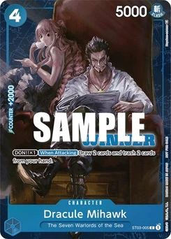 One Piece-Karte Dracule Mihawk (Winner Pack Vol. 4) ST03-005v3