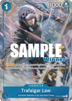 One Piece-Karte Trafalgar Law (CS 2023 Top Players Pack) [Winner] ST03-008v3