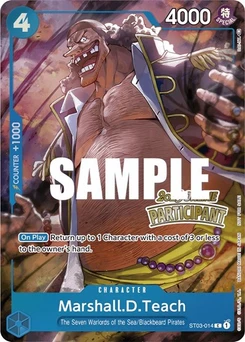 One Piece-Karte Marshall.D.Teach (Online Regional 2023) [Participant] ST03-014v6