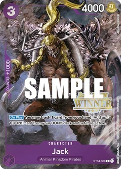 One Piece-Karte Jack (Online Regional 2023) [Winner] ST04-008v6