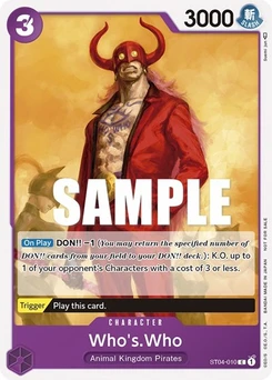 One Piece-Karte Who's.Who (Tournament Pack Vol. 3) [Participant] ST04-010v2