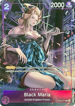 One Piece-Karte Black Maria (Premium Card Collection -BANDAI CARD GAMES Fest. 23-24 Edition-) ST04-011v2