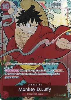 One Piece-Karte Monkey.D.Luffy (English Version 1st Anniversary Set) ST10-006