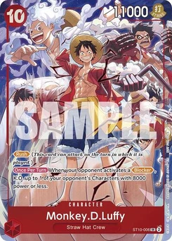 One Piece-Karte Monkey.D.Luffy (One Piece Day Dallas 2025) ST10-006v2