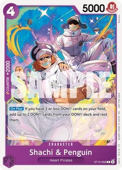 One Piece-Karte Shachi & Penguin (Tournament Pack 2025 Vol. 4) ST10-008