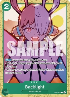 One Piece-Karte Backlight (Starter Deck 11: Uta Deck Battle) ST11-003v2
