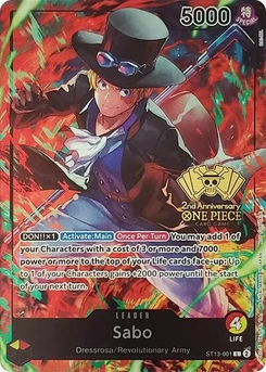 One Piece-Karte Sabo (2nd Anniversary Tournament) ST13-001