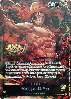 One Piece-Karte Portgas.D.Ace (2nd Anniversary Tournament) ST13-002