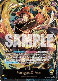 One Piece-Karte Portgas.D.Ace (Premium Card Collection -Leader Collection-) ST13-002v2