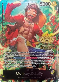 One Piece-Karte Monkey.D.Luffy (2nd Anniversary Tournament) ST13-003