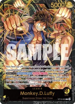 One Piece-Karte Monkey.D.Luffy (Premium Card Collection -Leader Collection-) ST13-003v3