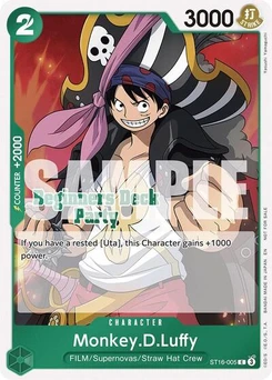 One Piece-Karte Monkey.D.Luffy (Beginners Deck Party [ST-23] - [ST-28] Participation Pack) ST16-005