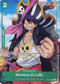 One Piece-Karte Monkey.D.Luffy (Welcome Pack Vol. 2) ST16-005v3