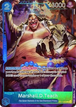 One Piece-Karte Marshall.D.Teach (Seven Warlords of the Sea Binder Set) ST17-005v2