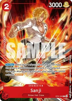 One Piece-Karte Sanji (Welcome Pack 2026 Vol.1) ST21-003v2
