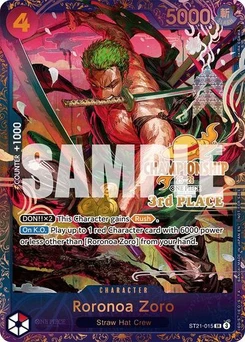 One Piece-Karte Roronoa Zoro (CS 25-26 3rd Place) ST21-015v3