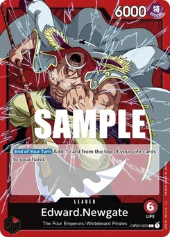 One Piece-Karte Edward.Newgate (001) OP02-001