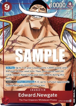 One Piece-Karte Edward.Newgate (004) (Alternate Art) OP02-004v2