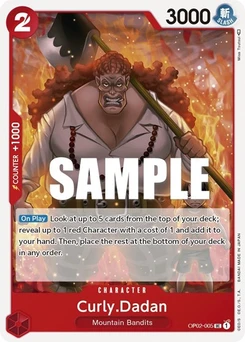 One Piece-Karte Curly.Dadan OP02-005
