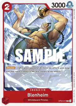 One Piece-Karte Blenheim OP02-012