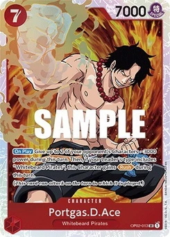 One Piece-Karte Portgas.D.Ace OP02-013