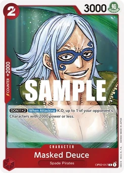 One Piece-Karte Masked Deuce OP02-017