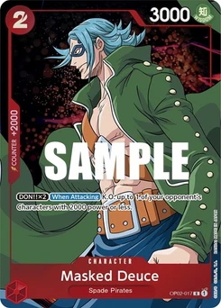 One Piece-Karte Masked Deuce (Alternate Art) OP02-017v2