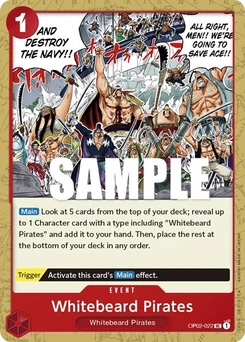 One Piece-Karte Whitebeard Pirates OP02-022