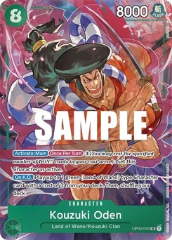 One Piece-Karte Kouzuki Oden (Alternate Art) OP02-030v2