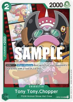 One Piece-Karte Tony Tony.Chopper OP02-034