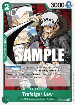 One Piece-Karte Trafalgar Law OP02-035