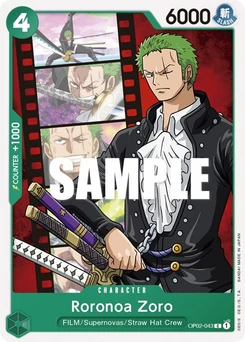One Piece-Karte Roronoa Zoro OP02-043