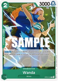 One Piece-Karte Wanda OP02-044