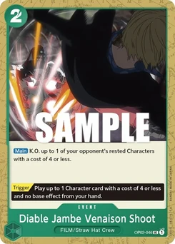 One Piece-Karte Diable Jambe Venaison Shoot OP02-046