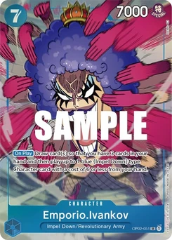 One Piece-Karte Emporio.Ivankov (051) (Alternate Art) OP02-051v2