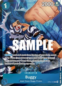 One Piece-Karte Buggy (Alternate Art) OP02-058v2