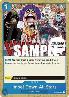 One Piece-Karte Impel Down All Stars OP02-066