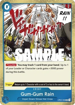 One Piece-Karte Gum-Gum Rain OP02-068