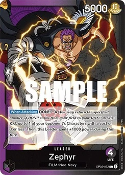 One Piece-Karte Zephyr OP02-072