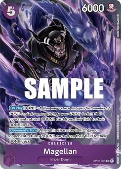 One Piece-Karte Magellan (085) (Alternate Art) OP02-085v2