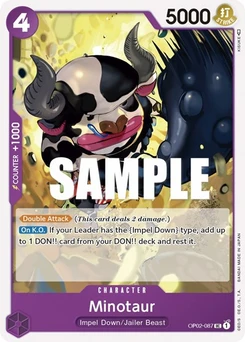 One Piece-Karte Minotaur OP02-087
