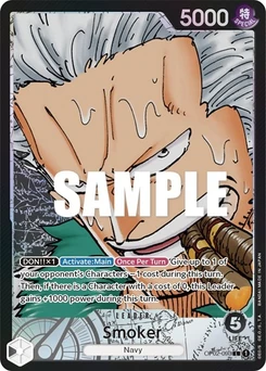 One Piece-Karte Smoker (093) (Alternate Art) OP02-093v2