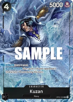 One Piece-Karte Kuzan (096) (Alternate Art) OP02-096v2