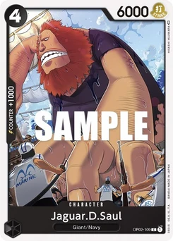 One Piece-Karte Jaguar.D.Saul OP02-109