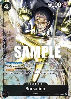 One Piece-Karte Borsalino (Alternate Art) OP02-114v2
