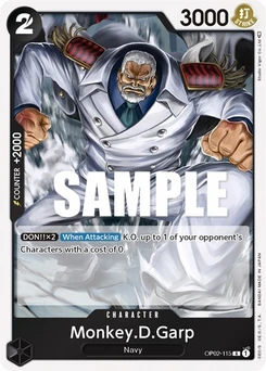One Piece-Karte Monkey.D.Garp (115) OP02-115