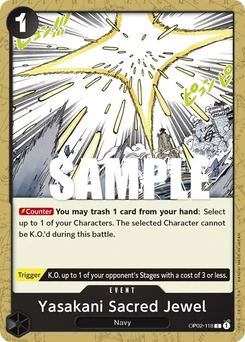 One Piece-Karte Yasakani Sacred Jewel OP02-118