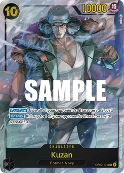 One Piece-Karte Kuzan (121) (Alternate Art) OP02-121v2